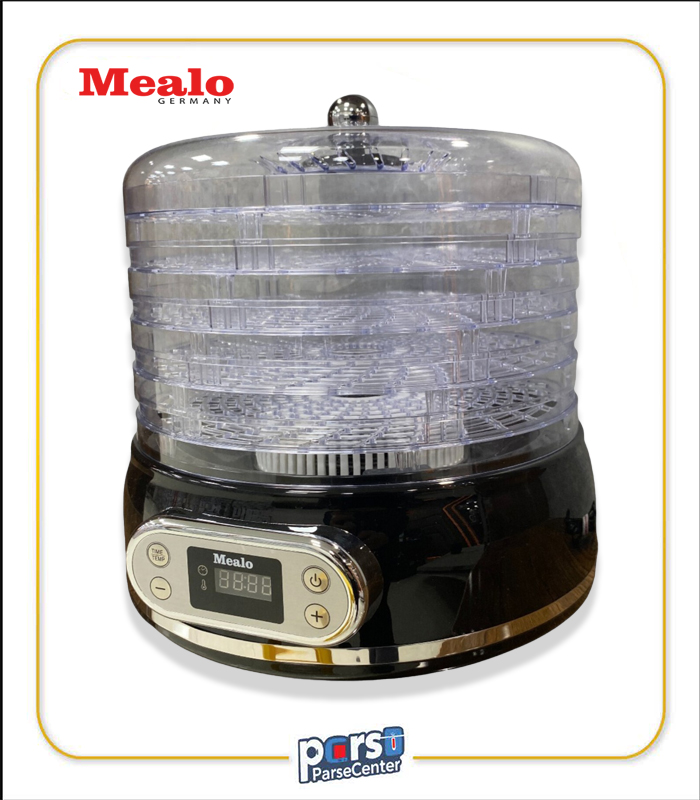 میوه خشک‌کن میلو مدل ML-660 با طراحی شفاف و ۵ سینی مجزا